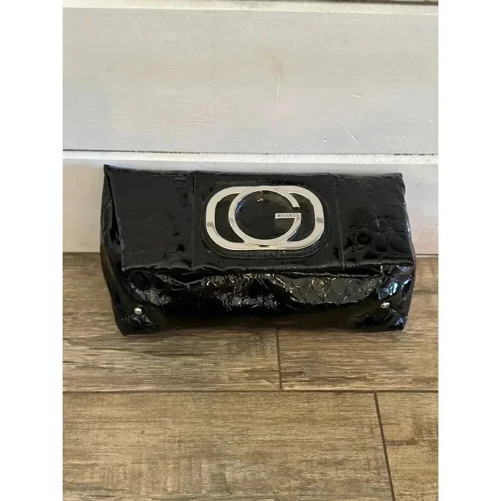 Guess Black Leather Clutch